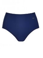 Εικόνα της Μπλε γυναικείο σλιπ μαγιό κλασικό ψηλοκάβαλο.