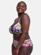 Εικόνα της Dorina Miquela Ραφ Φροράλ Bikini Top Με Μπανέλες.