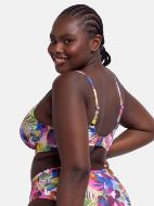 Εικόνα της Dorina Miquela Ραφ Φροράλ Bikini Top Με Μπανέλες.