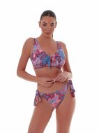 Εικόνα της Bluepoint Κοραλί Εμπριμέ Bikini Top Cup C.