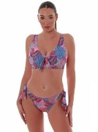 Εικόνα της Bluepoint Κοραλί Εμπριμέ Bikini Top Cup C.