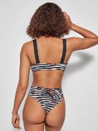 Εικόνα της Gisela 2/30132t Bikini Top Μαγιό Διπλής Όψεως Στυλ Μπουστάκι Κορδόνια Μαυρο