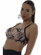 Εικόνα της Bluepoint Bikini Σουτιέν με Ενίσχυση Floral Black Cup E 25066074E-02