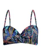 Εικόνα της Apple Μπλε εμπριμέ μαγίο strapless.