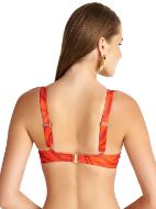 Εικόνα της Blu4u Bikini Σουτιέν Cup C με Ενίσχυση Animal Print Red 25366384c-07