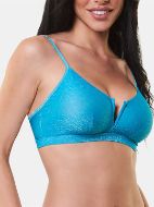 Εικόνα της Apple Τιρκουάζ lurex bra bandeaux "V" cut.