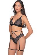 Εικόνα της Milena by Paris Μαύρο Γυναικείο Bralette Σουτιέν 010185