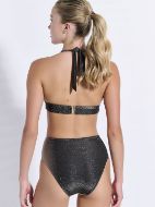 Εικόνα της Bilitis Set Bikini Ψηλόμεσο Μαυρο-χρυσο HN117