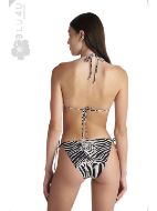Εικόνα της Blu4u Set Bikini Τριγωνάκι Animal Print Μαυρο-μπεζ 25357702-02