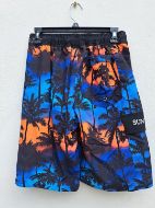 Εικόνα της Sun Project Μακρύ Μαύρο Εμπριμέ Ανδρικό Μαγιό Με Φοίνικες.