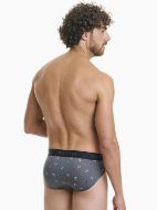 Εικόνα της Walk Σλιπ από bamboo Ανθρακί με σχέδιο.