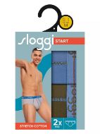 Εικόνα της 2Pack Sloggi Men Start Midi Slip Ραφ/Χακί.