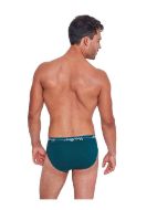 Εικόνα της 2Pack Sloggi Start Midi Ανδρικά Βαμβακερά Slip Πετρόλ/Γαλάζιο .