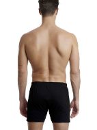 Εικόνα της Walk Ανδρικό boxer μαύρο φαρδύ 100% βαμβάκι. Με εσωτερικό λάστιχο, άνοιγμα & ένα κουμπί.