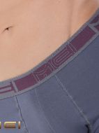 Εικόνα της 2Pack Mei Ανδρικά Boxer Βαμβακερά Μαύρο/Μολυβί