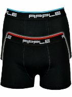 Εικόνα της Apple Boxer Ανδρικά Μποξεράκια Black, Anthracite 2Pack APP-0112934