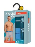 Εικόνα της 2Pack Sloggi Boxer Short Πετρόλ/Γαλάζιο.