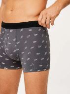 Εικόνα της 2Pack Ysabel Mora Boxer Ανδρικά Ανθρακί/Μπορντό Εμπριμέ.