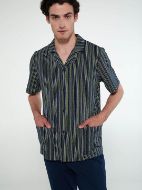 Εικόνα της Vamp Καλοκαιρινό Ανδρικό Παντελόνι Πιτζάμας Βαμβακερό Μπλε 20683