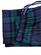 Εικόνα της Noidinotte βαμβακερή μπλε/καρό ανδρική πιτζάμα.