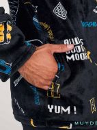 Εικόνα της Muydemi Χειμερινή Ανδρική Ρόμπα Μαύρη 374337