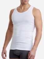 Εικόνα της 2Pack Walk Ανδρικές Φανέλες Αμάνικες σε Λευκό Χρώμα  W1950-2-01