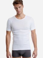 Εικόνα της Walk Ανδρικές Φανέλες Κοντομάνικες σε Λευκό Χρώμα 2Pack W1960-2-01