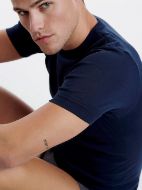 Εικόνα της Walk Βαμβακερή Ανδρική Φανέλα Κοντομάνικη Μπλε - 1 Τεμάχιο.