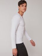 Εικόνα της Gisela Eko Thermal Λευκή ανδρική ισοθερμική φανέλα με μακρύ μανίκι.