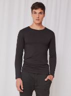 Εικόνα της Gisela Eko Thermal Μαύρη ανδρική ισοθερμική φανέλα με μακρύ μανίκι.