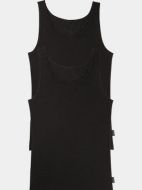 Εικόνα της Sloggi 24/7 Sh02 Ανδρικές Φανέλες Αμάνικες σε Μαύρο Χρώμα 2Pack 10163154-0004