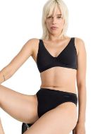 Εικόνα της Sloggi Βαμβακερά Γυναικεία Slip Tai Daily Cotton 3Pack Μαύρο 10222331-0004