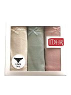 Εικόνα της IDER Βαμβακερά Γυναικεία String 3Pack με Δαντέλα ΕΚΡΟΥ-ΦΥΣΤΙΚΙ-ΣΑΠΙΟ ΜΗΛΟ 3079-1-3P