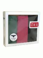 Εικόνα της 3 Τεμάχια Brazilian Ider Μαύρο/Χακί/Φούξια Σκούρο.