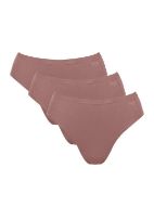 Εικόνα της Sloggi Go Daily Cotton Tai Βαμβακερά Γυναικεία Slip 3Pack Κακάο 10222331-1141
