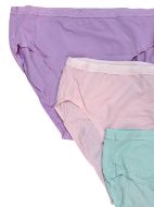 Εικόνα της 3Pack Apple Slip Cotton Tai Highwaist Ροζ/Φυστικί/Λιλά.