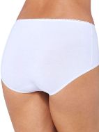 Εικόνα της 3 ΤΕΜΑΧΙΑ 24/7 Sloggi Cotton Midi λευκά γυναικεία εσώρουχα.