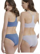 Εικόνα της Walk Brief Bamboo Γυναικεία Slip 2Pack Blue Raf/Lilac W2012-0730