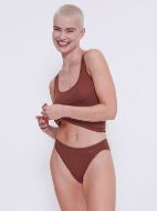 Εικόνα της 2 Pack Sloggi Go Tai Εκάι/Καφέ Βαμβακερά Γυναικεία Slip.