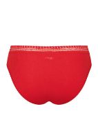 Εικόνα της Sloggi Go Ribbed H Tai Γυναικεία Slip 2Pack Κόκκινα 10213095-0024