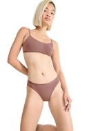 Εικόνα της Sloggi Βαμβακερά Γυναικεία Slip Mini 3Pack Κακάο 10222320-1141