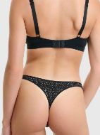 Εικόνα της Walk Γυναικεία String 2Pack Μαύρο-μπεζ W2013-65