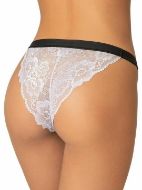 Εικόνα της Milena by Paris brazil Tanga λιλά με δαντέλα και λάστιχο μαύρο.