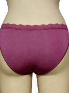 Εικόνα της Apple Boxer 0222300 Γυναικεία Slip 2Pack με Δαντέλα Bordeaux/Petrol