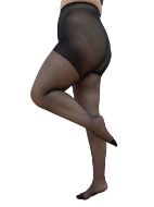 Εικόνα της IDER Plus Size Γυναικείο Καλσόν 20 Den Σύσφιξης Μαυρο 101w120bA