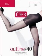 Εικόνα της IDER Outline Γυναικείο Καλσόν 40 Den Σύσφιξης Μαύρο 1258-001