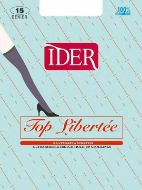 Εικόνα της IDER Top Libertee Nylon Γυναικείες Ψηλές Κάλτσες 15 Den Fume 1305
