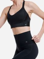 Εικόνα της Walk Μαύρο γυναικείο κολάν συμπίεσης laser cut μακρύ.