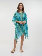 Εικόνα της BLE ΚΑΦΤΑΝΙ ΜΠΛΕ/ΠΡΑΣΙΝΟ ΜΕ ΚΟΧΥΛΙΑ ONE SIZE (100% COTTON)