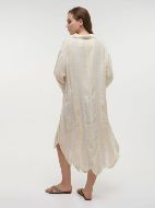 Εικόνα της Ble Resort Collection Γυναικείο Καφτάνι Παραλίας Μπεζ 5-41-346-0351